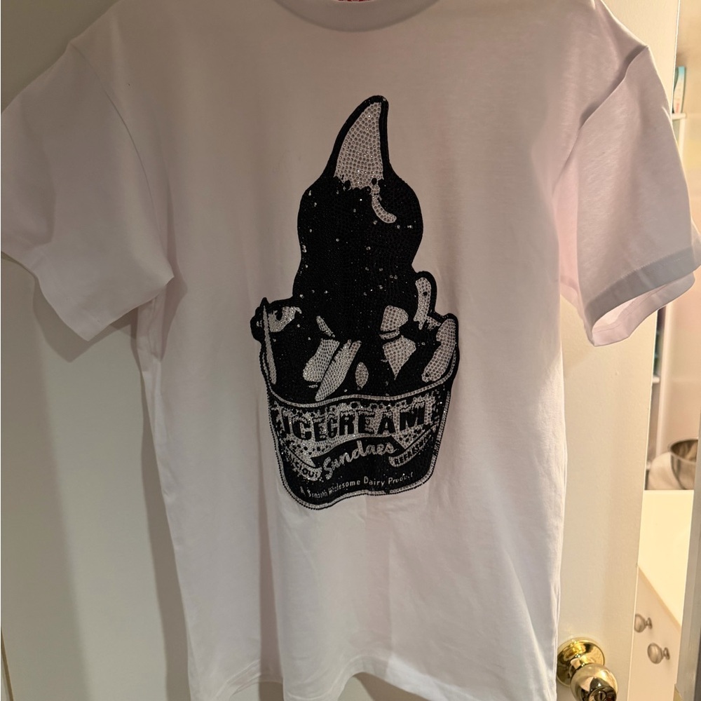 Billionaires Boys Club , NIGO* Bathing ape ( ICECREAM) White Ice Cream T-Shirt